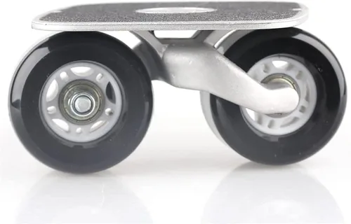 Vista 6 de Patines de placa de deriva portátil negro con ruedas de poliuretano con rodamientos ABEC-7 608