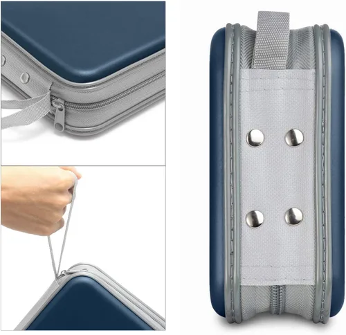 Vista 3 de Siveit Funda para CD, capacidad para 40 unidades, para CD/DVD, cartera, de plástico duro, para discos de DVD, carpeta de almacenamiento