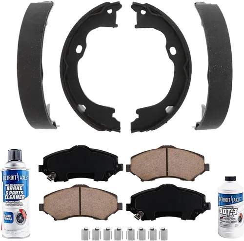 Vista 129 de Detroit Axle - Pastillas de freno traseras para Toyota Prius 2012-2015 Prius Plug-In 2017-2018 Corolla iM 2016 Sion iM 2011-2017 Lexus CT200h
