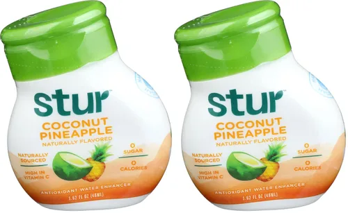 Vista 9 de Stur Mezcla de bebida de piña y agua de coco, 1.62 onzas