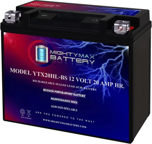 Vista 10 de Batería Mighty Max YTX12-BS - 12 V 10 Ah, 180 CCA, Batería SLA AGM para motocicleta recargable libre de mantenimiento