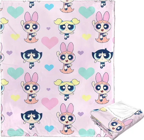 Vista 10 de Northwest Powerpuff - Manta de seda táctil para niñas, 50 x 60 pulgadas, Birthday Bash The Baddie