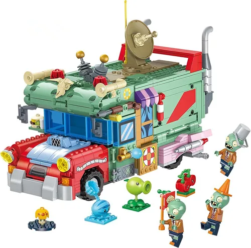 Vista 3 de JHESAO Plants and Zombies PVZ Toys Assembled Action Figures PVZ Set de juguetes ensamblables Serie 1 2 Grandes regalos para niños y fanáticos