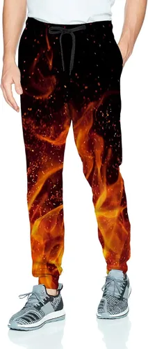 Vista 2 de Novedosos pantalones deportivos unisex con gráficos 3D de novedad, pantalones deportivos holgados y frescos S-XXL