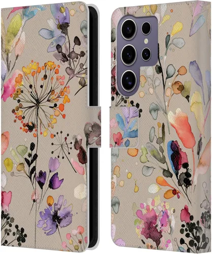 Vista 144 de Head Case Designs Officially Licensed Ninola Beige Wild Grasses Leather Wallet Case Compatible with Samsung Galaxy A07 4G