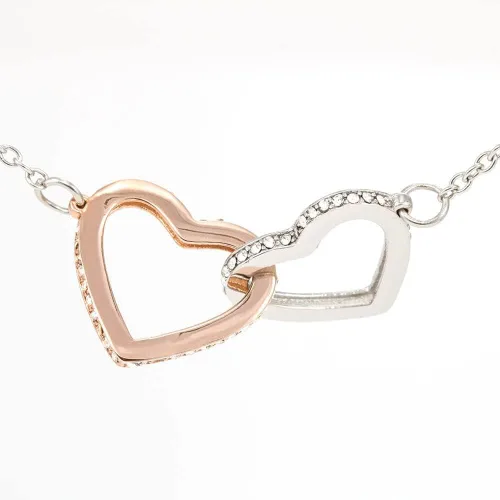 Vista 6 de Happy Birthday Shelby - Interlocking Hearts Necklace Personalized Name