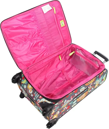 Vista 4 de Maleta de mano Lily Bloom diseño expansible con estampado maleta para mujer con ruedas giratorias