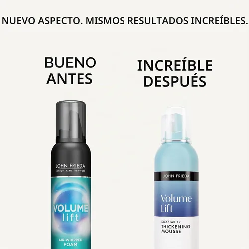 Vista 2 de John Frieda Volume Lift Kickstarter - Mousse espesante, 7.5 onzas