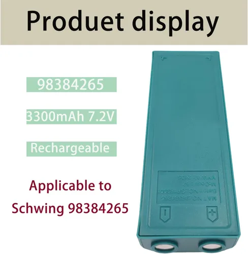 Vista 2 de 3300mAh 7.2V 98384265 batería recargable Ni-MH para Schwing 98384265 bomba camión batería de control remoto