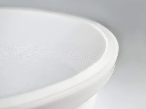 Vista 3 de Tredoni 24cm/9.5" Kosher Harina Tamiz Colador 71 Malla - Tamiz Plástico Malla De Nylon De Seda Fine Wide Deep Lightweight Plastic Sieve with