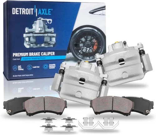 Vista 9 de Detroit Axle - Kit de freno trasero para Ford Explorer 2020-2025 2024-2025 Rotores de freno de disco Mustang Pastillas de freno de cerámica
