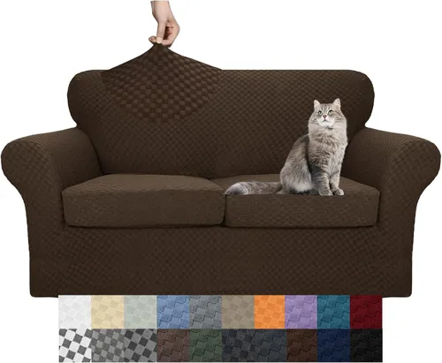 Vista 113 de YEMYHOM - Fundas elásticas para cojín individual, protector de sofá, silla, asiento, funda deslizante, funda suave de sofá, reemplazo, grande, a