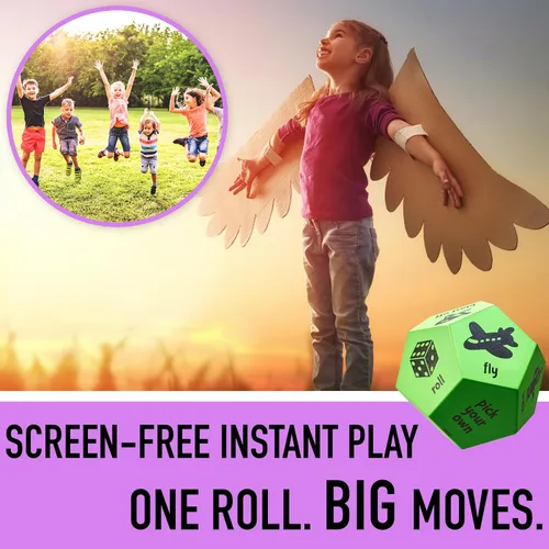 Vista 2 de Dados de Movimiento Covelico - Equipo de Juego Preescolar y Juguetes de Recreo para Juegos de Gimnasia al Aire Libre para Primaria, Dados
