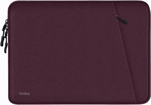 Vista 14 de Funda para laptop de 13.3 pulgadas, a prueba de golpes, funda protectora para computadora con bolsillo para accesorios, bolsa para laptop compatible