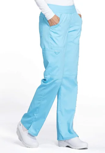Vista 4 de Workwear Revolution WW110 - Pantalones de uniforme médico tipo cargo para mujer, elásticos, suaves