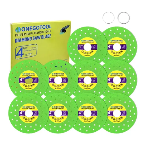 Vista 9 de Hoja de Sierra de Diamante Cortadora de Azulejos de 4 Pulgadas para Amoladora Angular Porcelana Cerámica Vidrio Mármol Herramientas de Corte Disco