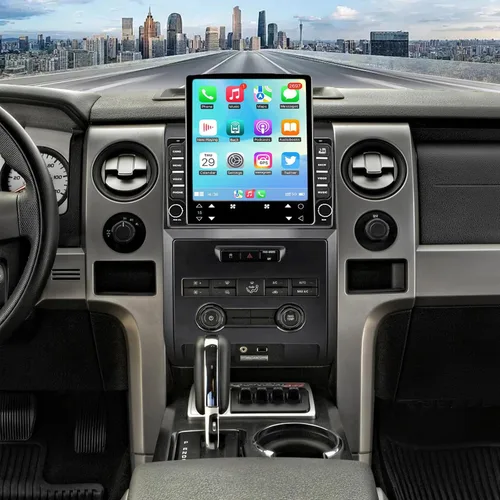 Vista 2 de Surakey 4 Core Android 14 Carplay Car Radio estéreo para Ford F150 2009 2010 2011 2012 2013 2014, 2GB+64GB Android Auto 2 Din 9.7 pulgadas pantalla