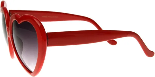 Vista 3 de zeroUV Gafas de sol de gran tamaño en forma de corazón UV400 lindas gafas de moda de amor para mujeres 2.047 in