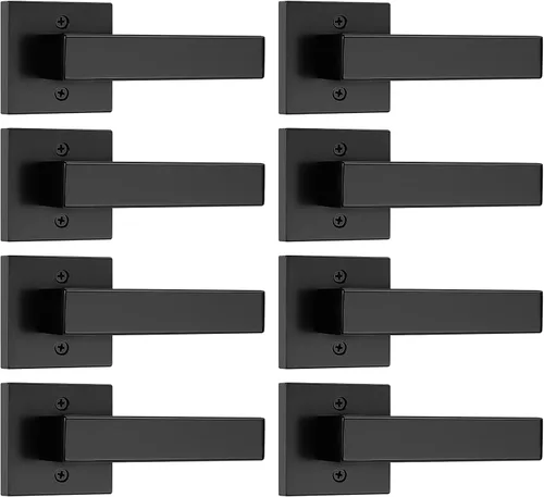 Vista 17 de Probrico - 1 manija inactiva dorada para puerta, moderna, para armario, resistente, para interior, sin giro, reversible para lado derecho e izquierdo