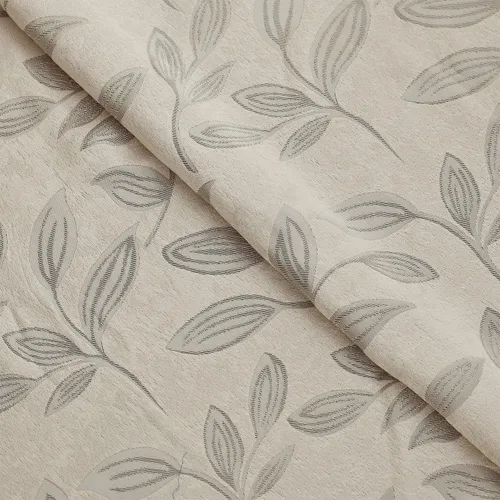 Vista 3 de SUPERIOR Juego de 2 cortinas opacas de hojas, par de paneles con aislamiento térmico con ojales en la parte superior, hermosas cortinas de jacquard