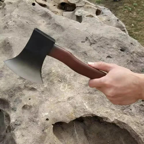 Vista 6 de Dzrige Hacha de Halloween Prop PU Foam Axe divertido hacha de hacha de juguete conjunto para fiesta de disfraces de Halloween