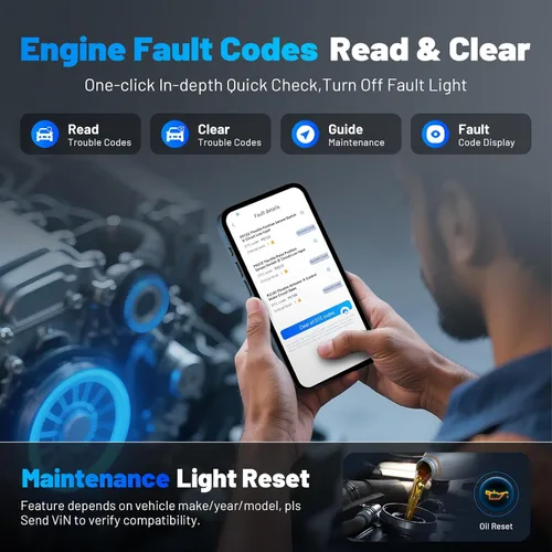 Vista 8 de XTOOL Advancer AD20 Pro Escáner Inalámbrico OBD2 Herramienta de Diagnóstico, Lector de Códigos de Automóvil para iPhone y Android, Herramienta