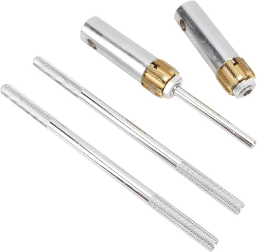 Vista 7 de SUNGOOYUE Herramienta de roscado de rosca de soporte inferior de bicicleta, kit de reparación de roscas de aleación de aluminio con troqueles