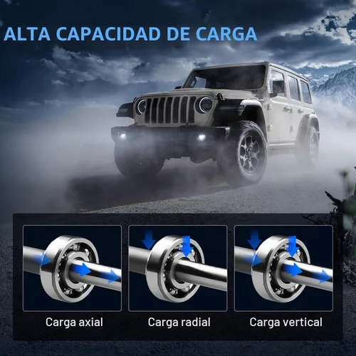 Vista 8 de Autoround 515003 - Conjunto de cubo de rueda delantera 4x4 para Ford