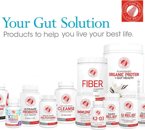 Vista 4 de Silver Fern Suplemento de fibra intestinal sensible: cada tina = 30 cucharadas = suministro de 30 días, 0.21 oz de fibra dietética por porción