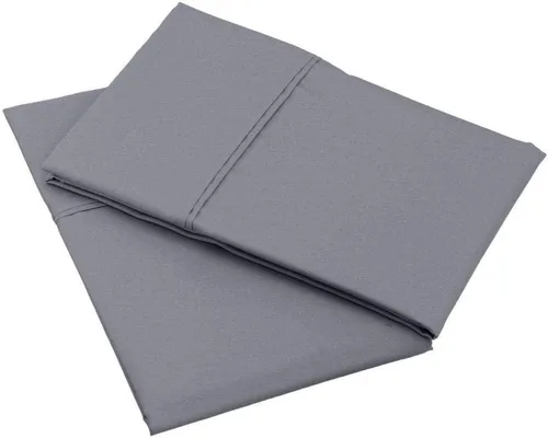 Vista 19 de ARlinen Funda de almohada tamaño Queen estándar, fundas de almohada de algodón sólido burdeos de 20 x 30 pulgadas