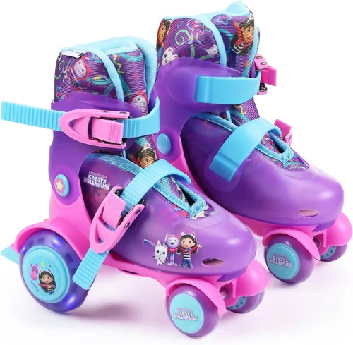 Vista 9 de Trainer Skates for Kids, Light Up LED Wheels, Adjustable