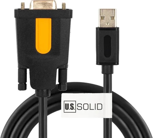 Vista 3 de Cable USB a RS232 DB9 hembra de 4.9 ft/4.92 pies con chipset FTDI para equipos U.S. Solid Windows 11,10, 8.1, 8, 7, Vista, XP, 2000, Linux y Mac