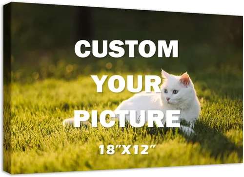 Vista 42 de YYYYHPP Impresiones en lienzo con tus fotos, arte de pared personalizado de foto a lienzo, impresión en lienzo para boda, familia, bebé, mascotas