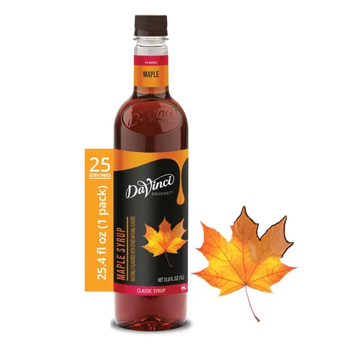 Vista 25 de DaVinci Gourmet Jarabe de azúcar de caña, botella de 25.4 fl oz (paquete de 2)