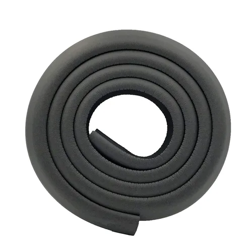 Vista 13 de Protectores de borde de mesa en forma de L, color negro, borde de 13.1 pies + 4 esquinas Parachoques NBR de alta densidad, corte fácil