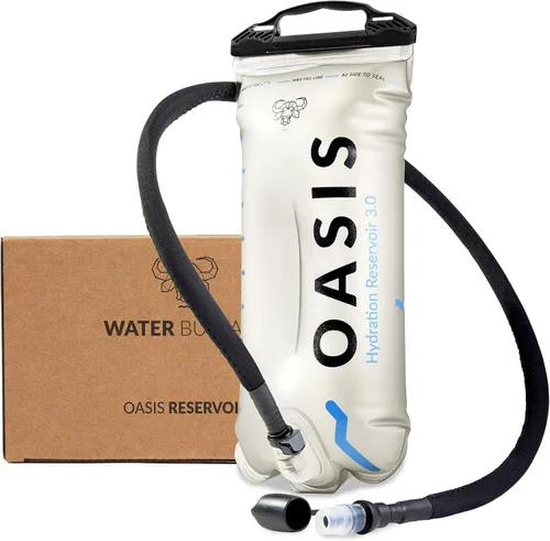 Vista 8 de Water Buffalo Oasis Hydration Bladder – 2L and 3L Water Bladder for Hiking Backpack, Leakproof Design with Insulated Hose and High-Flow Bite Valve