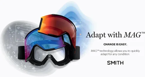 Vista 4 de SMITH Optics Squad MAG Low Bridge Fit - Gafas unisex para nieve e invierno