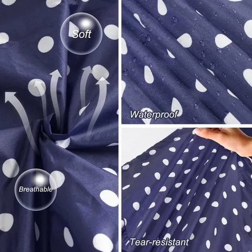 Vista 4 de Chubasqueros largos para mujer, impermeable, plegable, con capucha, rompevientos ligeros y ajustables para exteriores