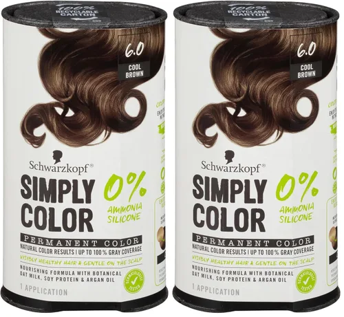 Vista 17 de Schwarzkopf Simply Color - Tinte permanente para el cabello, chocolate oscuro 3.65, de larga duración con ingredientes nutritivos, sin amoníaco ni