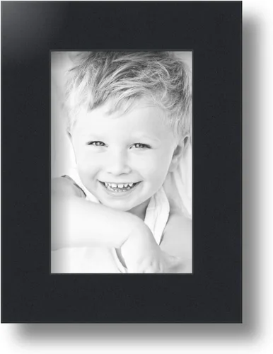 Vista 3 de ArtToFrames Marco de fotos negro de 4 x 6 pulgadas, WOMFRBW72079-4x6