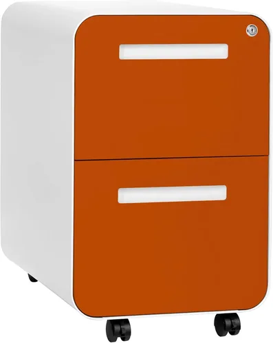 Vista 12 de Laura Davidson Furniture Stockpile - Archivador móvil de 2 cajones con cerradura, archivador de metal para debajo del escritorio, carpetas