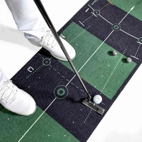 Vista 5 de WELLPUTT - Alfombrilla de entrenamiento de golf para putting - Verde clásico de 10 pies