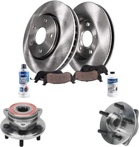 Vista 72 de Detroit Axle - Rotores de freno para Chrysler 200 2015 2016 2017, Rotores de freno de disco de reemplazo: 12.01" pulgadas delantero y 10.95