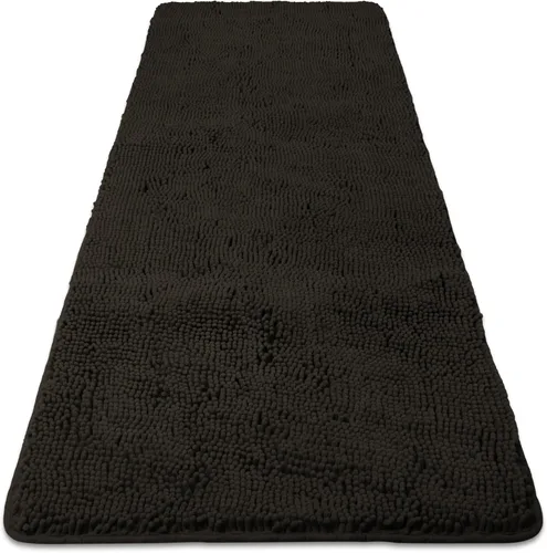 Vista 103 de Yeaban Alfombra de pasillo de baño de 24 x 72 pulgadas, antideslizante, alfombra de baño larga de felpilla gruesa, absorbente y lavable, alfombra