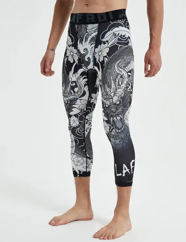 Vista 7 de LAFROI Leggings de compresión 34 para hombre con Pcoketsin bolsillo-YSK10