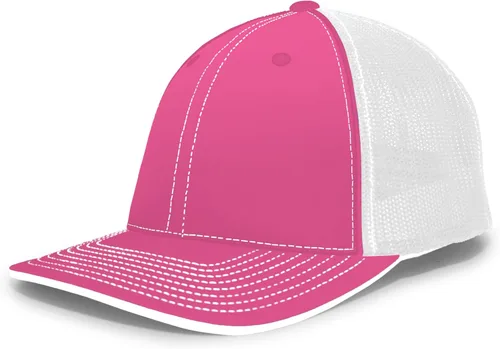 Vista 44 de Pacific Headwear Gorra unisex Pacific Headwear Trucker Flexfit® para adultos Grafito/Negro/Negro