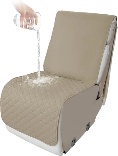 Vista 169 de HDCAXKJ Fundas impermeables 100% impermeables para sofá reclinable en forma de L, lavable, acolchada y suave para perros y mascotas, 1 funda de Negro