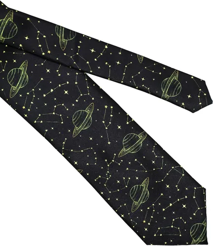 Vista 2 de Yrassio Corbata divertida para hombres y niños, corbata delgada para hombre, a la moda, estrecha y ancha