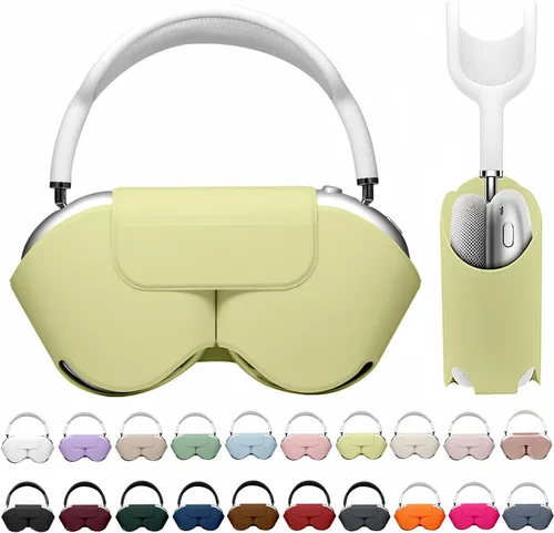 Vista 34 de Maxjoy para Apple Airpods Max Funda inteligente de cubierta, Accesorios de cubierta protectora de cuero PU suave para Airpod Max con modo de sueño