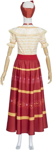 Vista 5 de Disfraz de Dolores para mujer, conjunto completo de falda con diadema, vestido de princesa para Halloween